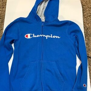Champion Kids Blue Zip-Up Hoodie